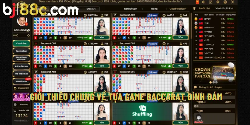 Giới thiệu chung về tựa game Baccarat đình đám