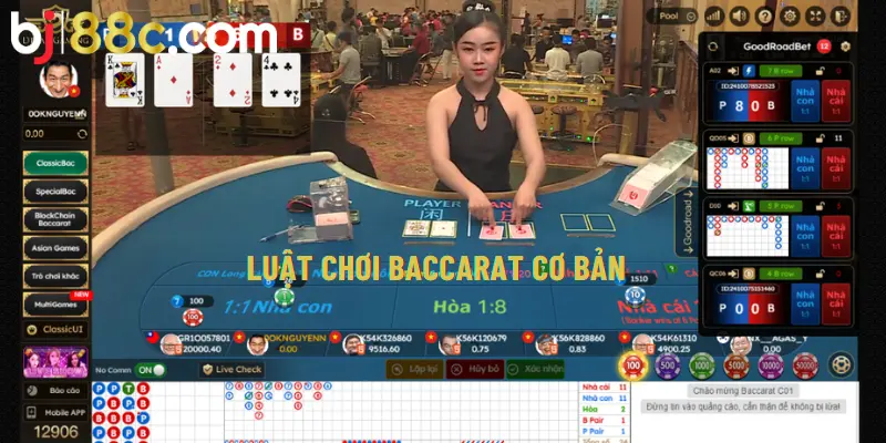 Luật chơi Baccarat cơ bản