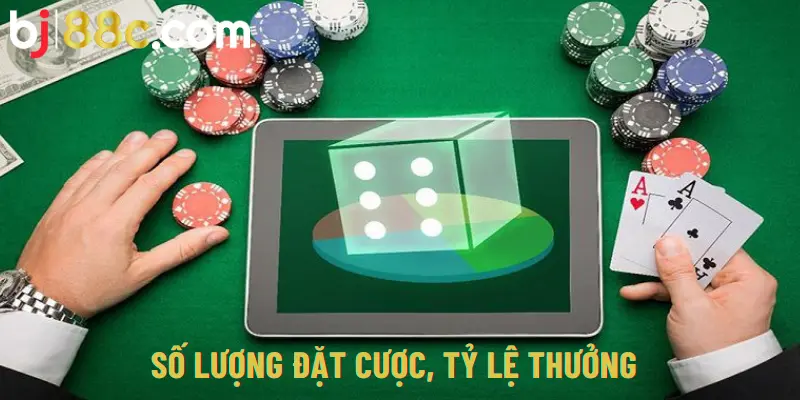 Số lượng đặt cược, tỷ lệ thưởng trong Baccarat