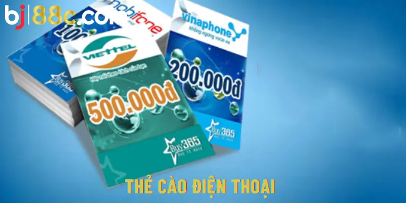 Thẻ cào là một trong những hình thức nạp tiền phổ biến